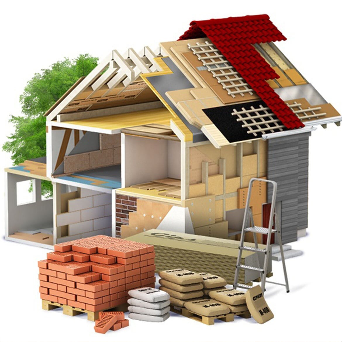 Новый дом под крышу